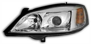Předni světla - Opel Astra G chrom (originální vzhled)