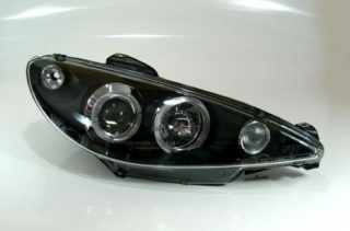 Peugeot 206 02+ Přední světla Black