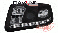 VW Bora Přední světla Devil eyes s led svícením Black