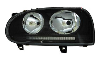Přední Lampy VW Golf III Provedení černá V look