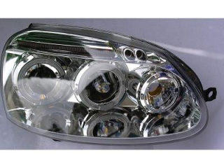 Přední světla VW Golf V Provedení chrom