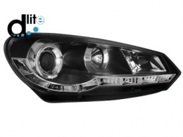 VW Golf VI - Přední čirá světla s denním svícením R87 III