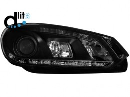 VW Golf VI 08- - Přední čirá světla s denním svícením R87