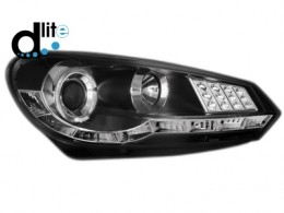 VW Golf VI 2008- - Přední čirá světla s denním svícením R87