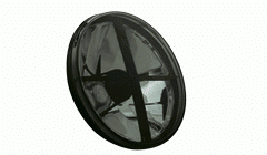 Přední lampy VW Golf II Black Chrom Iron Fad kříž