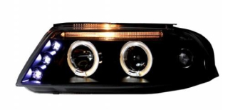 Přední světla VW PASSAT 3BG ANGEL EYES Black