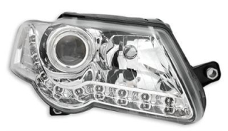 Přední světla VW PASSAT 3C s LED svícením Chrom