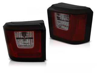 ZADNÍ SVĚTLA, SVĚTLOMETY VW T4, LED BAR, ČERVENOKOUŘOVÉ