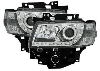 VW T4 8/96-8/03,nová tvář - přední světla Chrom s led svícení