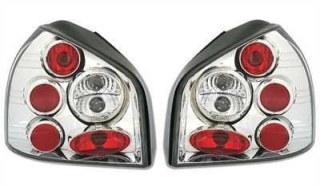 AUDI A3 8L 96-03 Zadní světla Čiré - Chromové