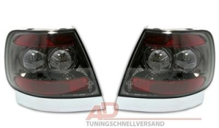 Audi A4 95-98 - zadní čiré lampy ČERNÝ CHROM
