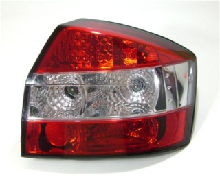 Audi A4 8E Zadní světla LED Červeno / čiré II