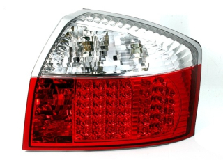 Audi A4 8E Lim. 01-02 Zadní LED světla provedení red/crystal