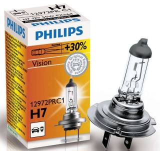 ŽÁROVKA H7 PHILIPS PREMIUM + 30% SVĚTLA (1 KS)
