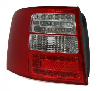Audi A6 Avant 12/97-01/05 4B Zadní světla red/crystal LED II