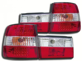 Zadní světla BMW 5 E34 Lim. 85-95 červené/krystalové LED