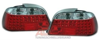 Zadní světla BMW 7 E38 95-02 červené/krystalové LED