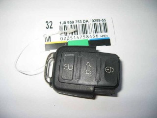 Dálkový ovladač Škoda, VW, Audi, Seat, 3tl., 434MHz, 1J0 959 753 DA