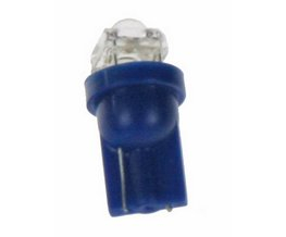 LED žárovka 12V s paticí T10 modrá, 1LED/superflux