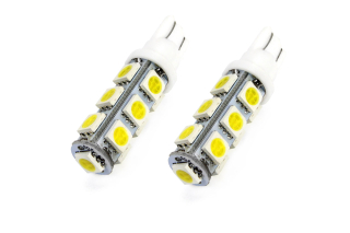 LED žárovky W5W T10 13 SMD LED, bílé 5500K, 2 ks