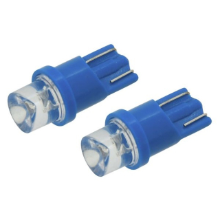 Led Žárovka 4LED 12V T10 modrá 2ks