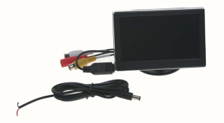LCD monitor 4,3" černý s chrom rámečkem na palubní desku