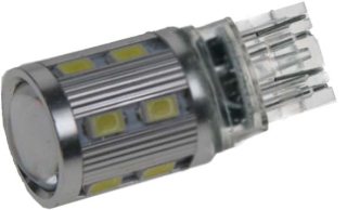 T20 (7443) bílá, 12SMD Samsung + 3W Osram 10-30V