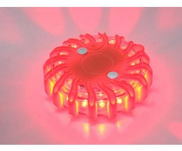LED výstražné světlo 16LED, červené