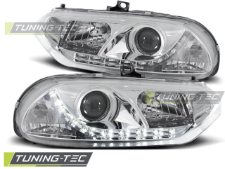 PŘEDNÍ SVĚTLA ALFA ROMEO 156, 1997-2003, LED DAYLIGHT, CHROM 