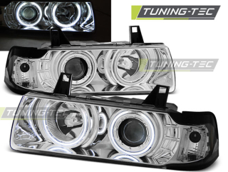 BMW E36 12.90-08.99 C/C Angel Eyes Chrome