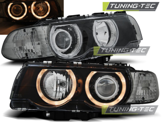 BMW E38 09.98-07.01 H7/H7 Angel Eyes Black