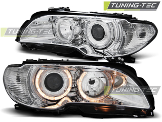 BMW E46 04.03-06 Coupe Cabrio Angel Eyes Chrome