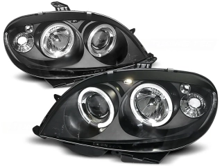 Přední světlomety Citroen Saxo, 2000-2003, Angel Eyes, černé black LPCI03
