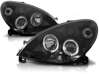 Přední světla Citroen Xsara 2000-2005 Angel Eyes - černé