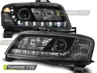 Přední světlomety, světla, lampy Fiat Stilo 3.dveř., 2001-2008, LED Daylight, černé black LPFI12