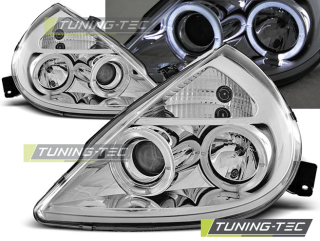 Ford KA 11.96-08 Angel Eyes Chrome