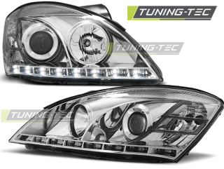 PŘEDNÍ SVĚTLA KIA CEED, 2006-2009, LED DAYILIGHT, CHROM