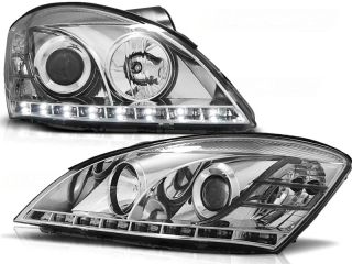 PŘEDNÍ SVĚTLA KIA CEED, 2006-2009, LED DAYILIGHT, CHROM