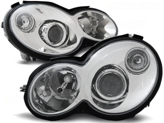 PŘEDNÍ SVĚTLA MERCEDES CL203, C-CLASE, 2000-2004, CHROM LPME61