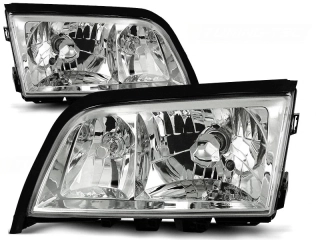 Přední světla Mercedes W202, C-clase, 1993-2000, chrom, čiré