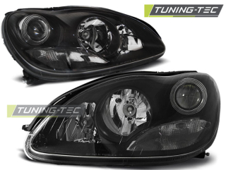 PŘEDNÍ SVĚTLA MERCEDES W220, S-CLASSE, 2002-2005, D2S XENON, ČERNÉ BLACK