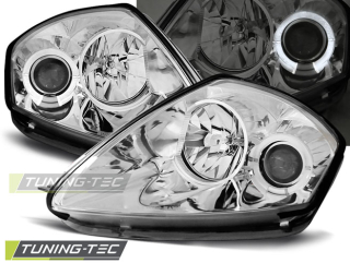 PŘEDNÍ SVĚTLA MITSUBISHI ECLIPSE, D50, 2000-2005, ANGEL EYES, CHROM